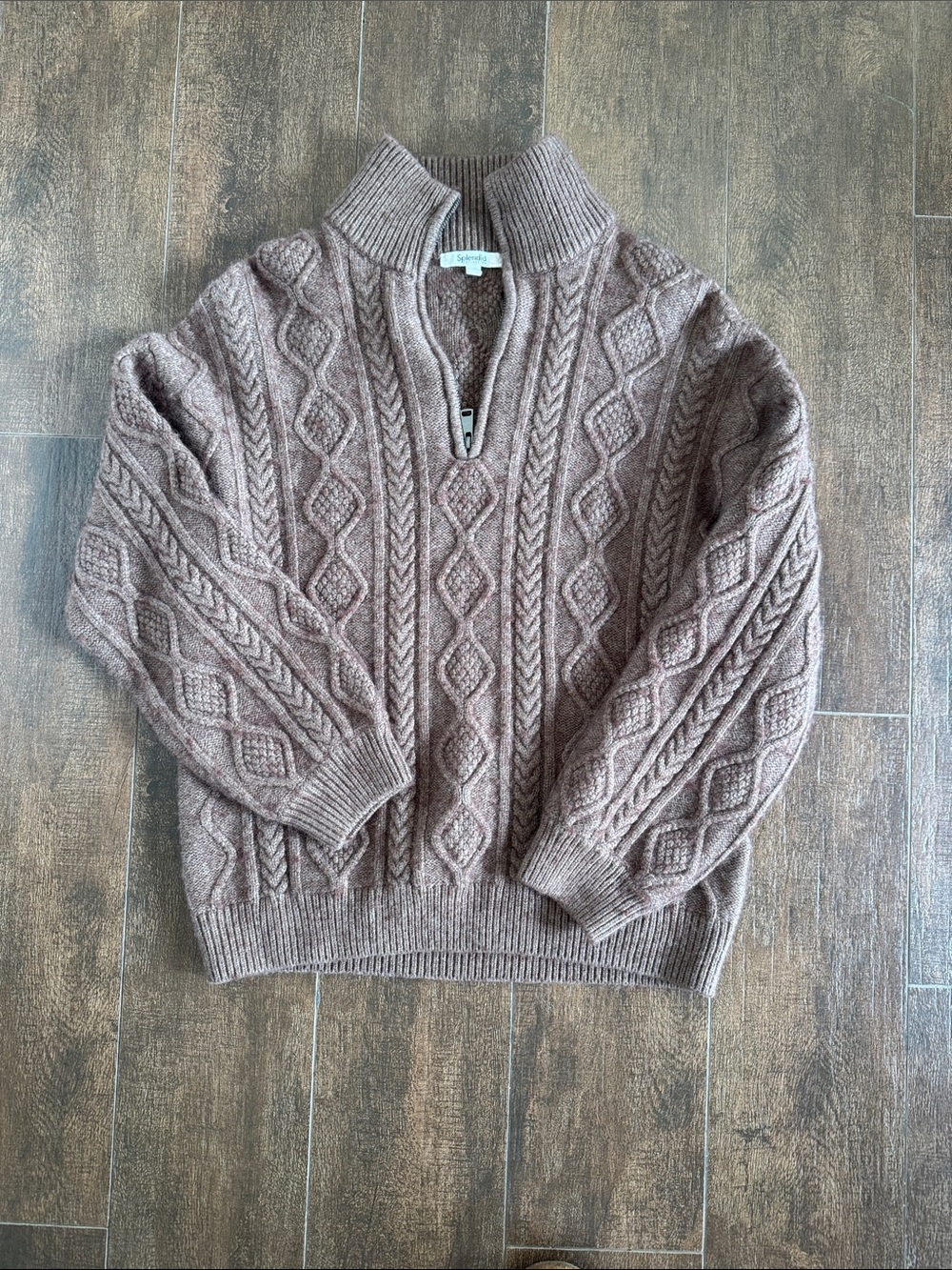 Splendid quarter zip sweater